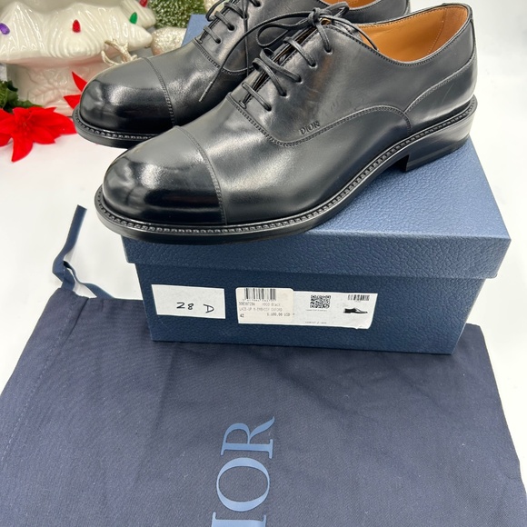 Dior men’s embassy black leather Oxford shoes, size 42 made in Italy - Picture 2 of 13